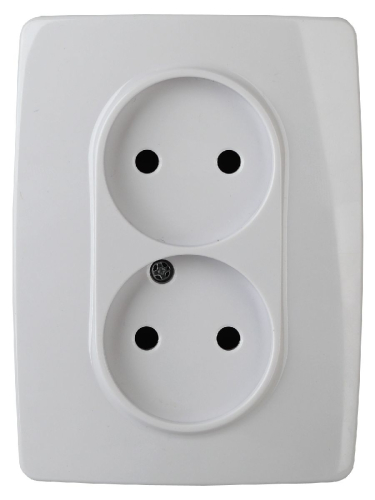 Розетка 2x2P Эра 12-2107-01 Б0031238 дополнительное фото