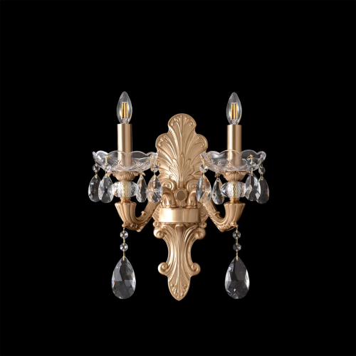 Бра Crystal Lux ELIZABETH AP2 BRASS дополнительное фото фото 2