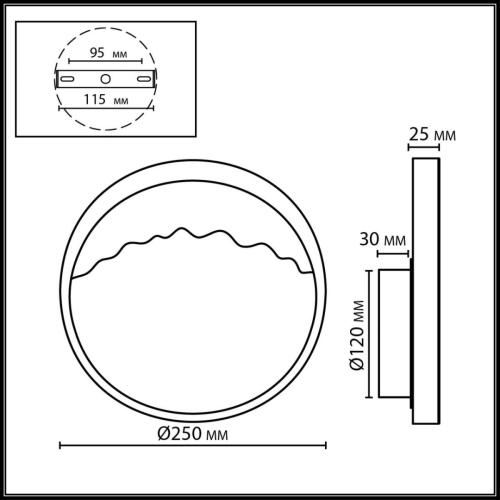 Настенный светильник Odeon Light Ecodesign Valley 6625/9WL изображение в интернет-магазине Cramer Light фото 2