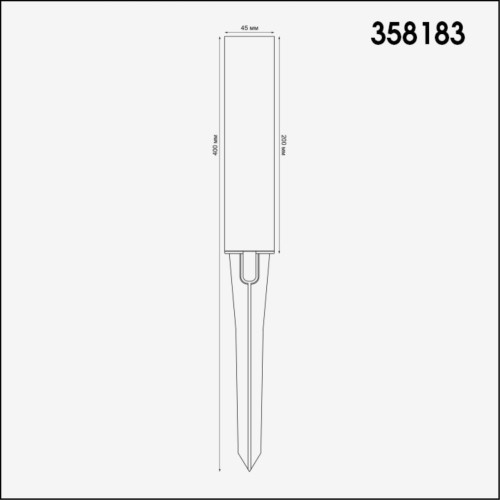 Грунтовый светильник Novotech 358183 изображение в интернет-магазине Cramer Light фото 2