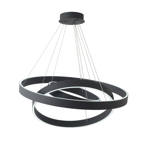 Подвесная люстра Crystal Lux TRON SP158W LED BLACK изображение в интернет-магазине Cramer Light фото 5