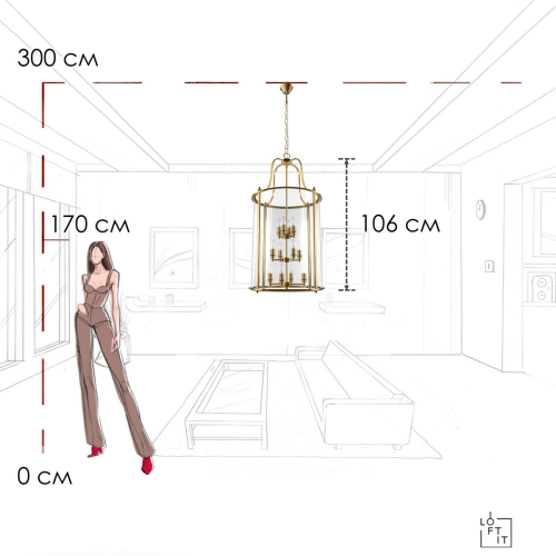 Подвесной светильник Loft IT Lighthouse 10456/12 AB изображение в интернет-магазине Cramer Light фото 10