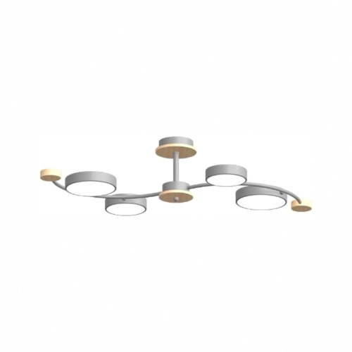 Люстра на штанге LED4U L3206-800 GR изображение в интернет-магазине Cramer Light