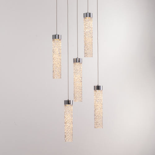 Подвесной светильник Delight Collection MD24030028-5A chrome/clear изображение в интернет-магазине Cramer Light фото 2
