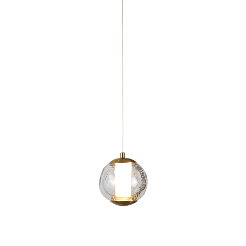 Подвесной светильник Delight Collection OD2437-1 gold/clear изображение в интернет-магазине Cramer Light