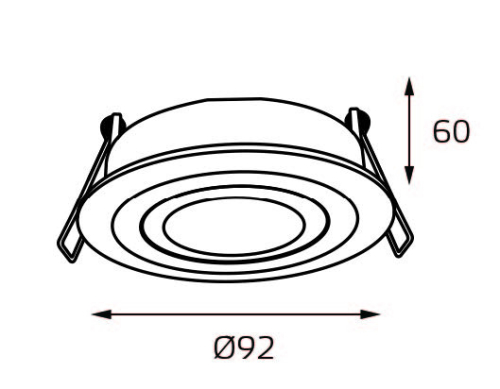Встраиваемый светильник Italline M02-026019 white изображение в интернет-магазине Cramer Light фото 2