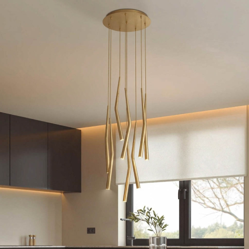 Подвесная люстра Mantra Boomerang 9368+9245 (8L) изображение в интернет-магазине Cramer Light