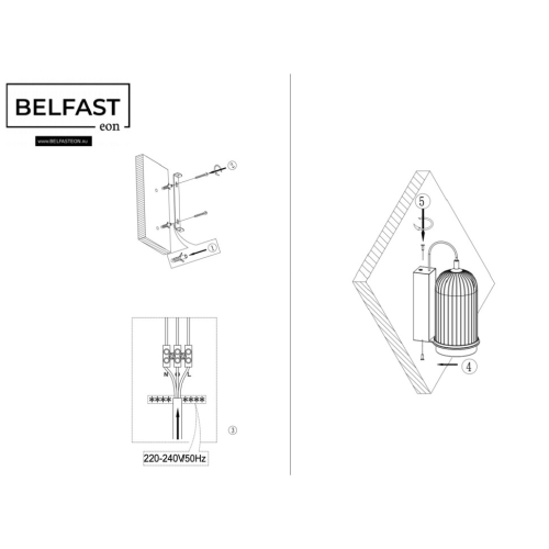 Настенный светильник Belfast Pineridge WFS-380-B1 BR изображение в интернет-магазине Cramer Light фото 3