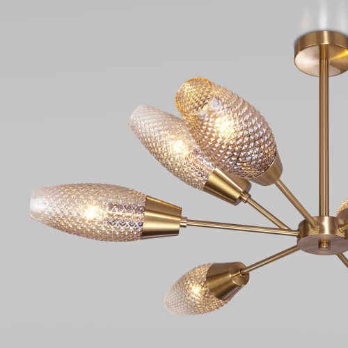 Потолочная люстра Eurosvet Thalia 60140/9 золото изображение в интернет-магазине Cramer Light фото 3