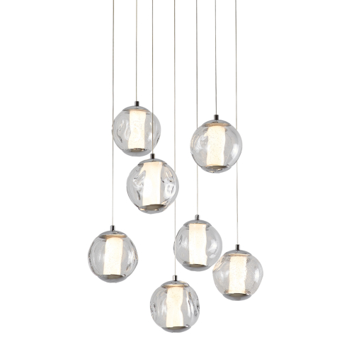 Подвесной светильник Delight Collection OD2437-7 gold/clear изображение в интернет-магазине Cramer Light