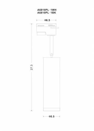 Светильник на шине ARTE Lamp A6811PL-1BK изображение в интернет-магазине Cramer Light фото 4