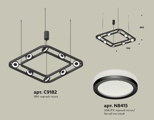 Подвесная люстра Ambrella Light Traditional (C9182, N8415) XB9182150 изображение в интернет-магазине Cramer Light фото 2