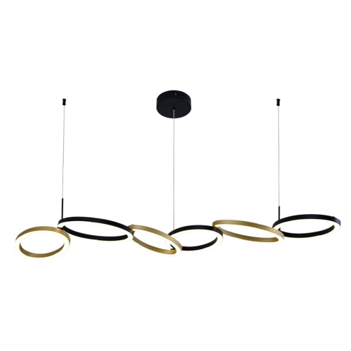 Подвесной светильник Indigo Anello 14034/C/6P Black изображение в интернет-магазине Cramer Light