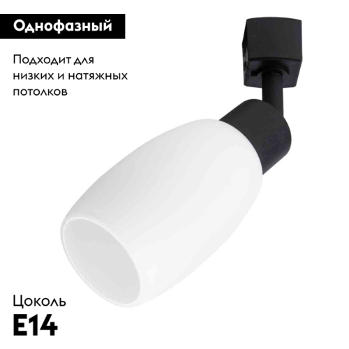 Светильник на шине ARTE Lamp A3055PL-1BK изображение в интернет-магазине Cramer Light фото 2