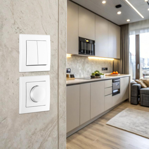 Выключатель двухклавишный Arte Milano SET06-1-30-2 white дополнительное фото фото 4