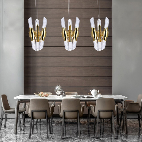 Подвесной светильник Delight Collection Tycho KM0987P-6 brass изображение в интернет-магазине Cramer Light фото 3