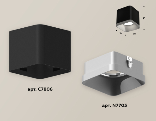Накладной светильник Ambrella Light Techno XS7806003 (C7806, N7703) изображение в интернет-магазине Cramer Light фото 3