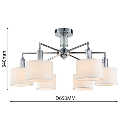 Потолочная люстра Favourite Laciness 2611-6P изображение в интернет-магазине Cramer Light фото 4
