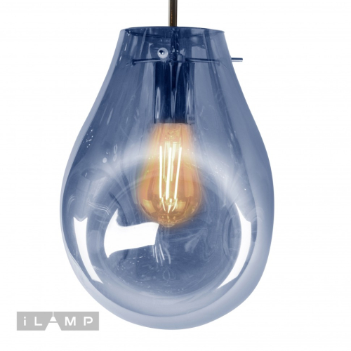 Подвесной светильник iLamp Pear 8827/1P BU изображение в интернет-магазине Cramer Light фото 3