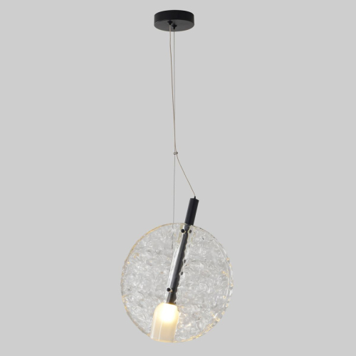 Подвесной светильник Crystal Lux FROZEN SP1 BLACK изображение в интернет-магазине Cramer Light