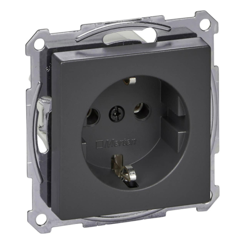 Розетка Schneider Electric Merten System M 16A с/з без шторок MTN2301-0414 дополнительное фото
