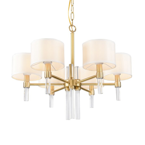 Подвесная люстра Delight Collection 8009P-6 gold изображение в интернет-магазине Cramer Light