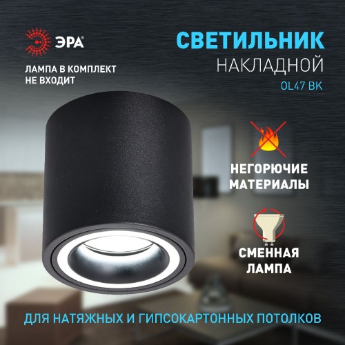 Накладной светильник Эра OL47 BK Б0059796 изображение в интернет-магазине Cramer Light фото 9