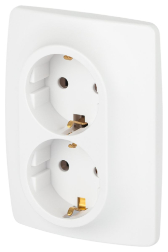 Розетка двухместная Эра 12-2106-01М Б0065721 дополнительное фото фото 2