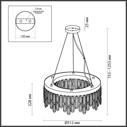 Подвесная люстра Odeon Light Semura 4985/6 изображение в интернет-магазине Cramer Light фото 3