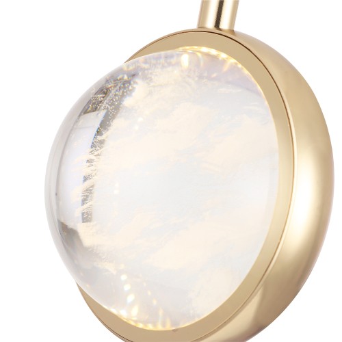 Подвесной светильник Crystal Lux CIELO SP6W LED GOLD изображение в интернет-магазине Cramer Light фото 5