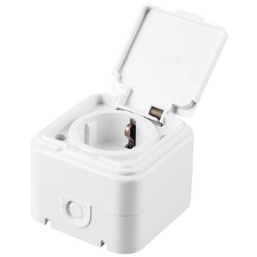 Розетка 1-местная с крышкой Stekker 32740 дополнительное фото