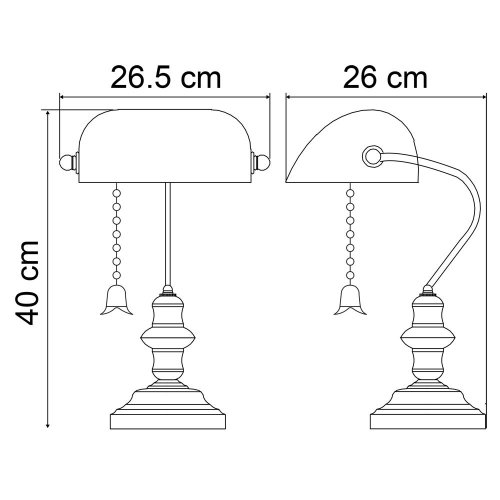 Настольная лампа Arte Lamp Banker A2492LT-1AB изображение в интернет-магазине Cramer Light фото 5