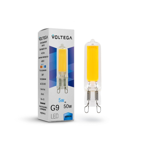 Светодиодная лампа Voltega Capsule 5W 4000K G9 7182 изображение в интернет-магазине Cramer Light