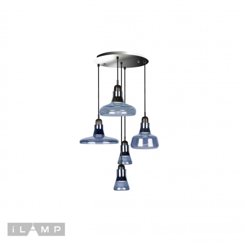 Подвесной светильник iLamp Puro AP9006-5 BL изображение в интернет-магазине Cramer Light фото 2