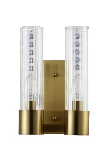 Бра Crystal Lux OTONO AP2 BRASS/TRANSPARENTE дополнительное фото