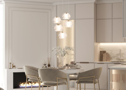 Подвесной светильник Freya Flower FR5579PL-L8BS изображение в интернет-магазине Cramer Light фото 2