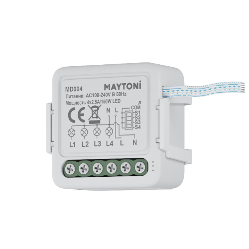W-Fi выключатель четырехканальный Maytoni Smart home MD004 изображение в интернет-магазине Cramer Light