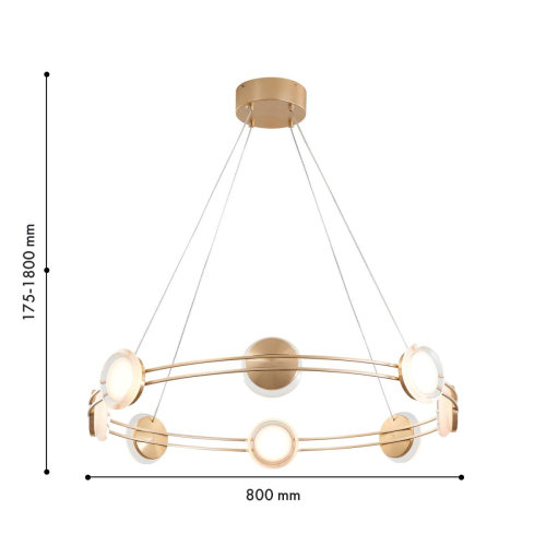 Подвесная люстра Favourite Yo-yo 4334-8P изображение в интернет-магазине Cramer Light фото 2