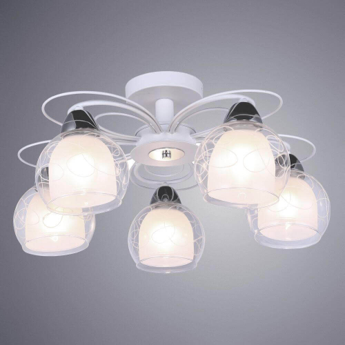 Потолочная люстра Arte Lamp A7585PL-5WH изображение в интернет-магазине Cramer Light фото 3