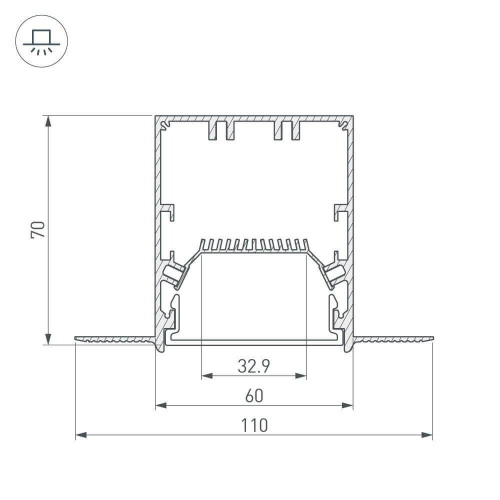 Профиль Arlight SL-LINIA 027161 изображение в интернет-магазине Cramer Light фото 3