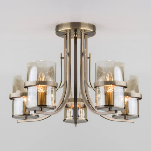 Потолочная люстра Eurosvet 60085/5 античная бронза изображение в интернет-магазине Cramer Light