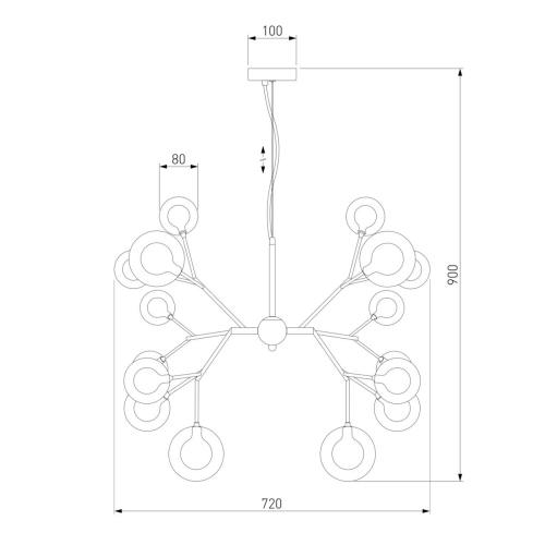 Подвесная люстра Bogates Pallina 545 Smart 00000086053 изображение в интернет-магазине Cramer Light фото 3