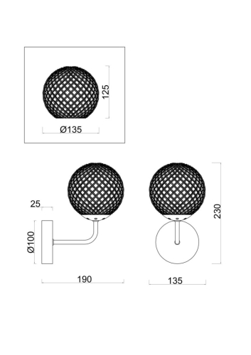 Бра Freya Navel FR8016WL-01BBS дополнительное фото фото 4