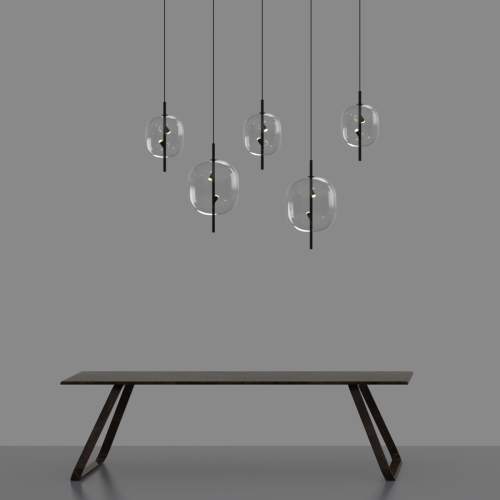 Подвесной светильник Delight Collection 10018P/1 black/clear изображение в интернет-магазине Cramer Light фото 3