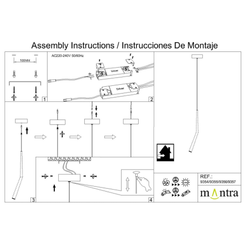 Подвесной светильник Mantra Boomerang 9357+9240 (1L) изображение в интернет-магазине Cramer Light фото 21