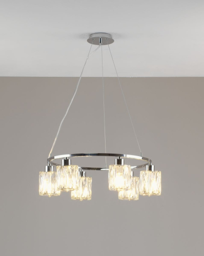 Подвесная люстра Moderli Prismique V11707-6P изображение в интернет-магазине Cramer Light фото 3