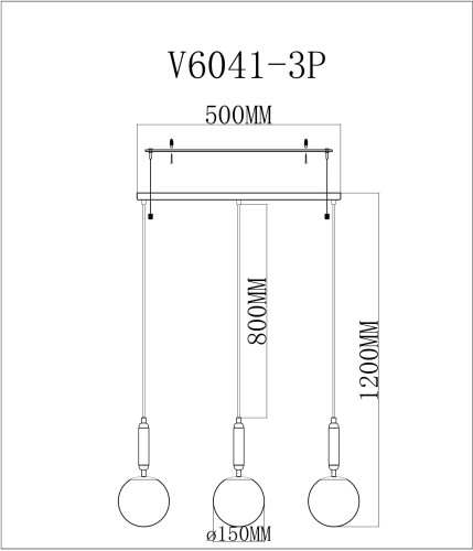 Подвесной светильник Moderli Scrumbel V6041-3P изображение в интернет-магазине Cramer Light фото 3