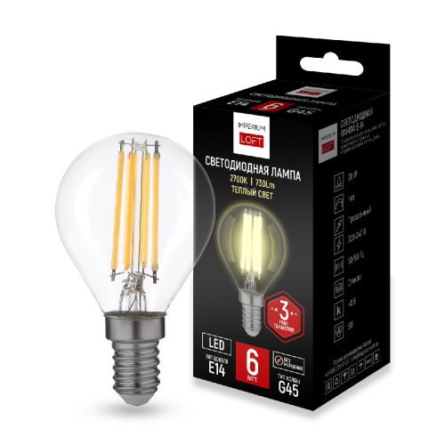 Светодиодная лампа ImperiumLoft E14 6W 2700K 243948-26 изображение в интернет-магазине Cramer Light