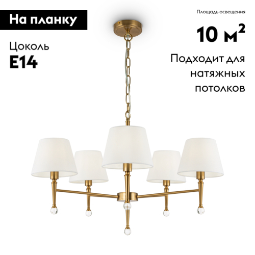 Подвесная люстра Freya Rosemary FR5190PL-05BS2 изображение в интернет-магазине Cramer Light фото 2