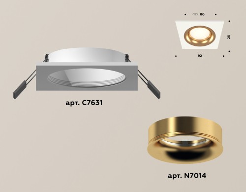 Встраиваемый светильник Ambrella Light Techno XC7631005 (C7631, N7014) изображение в интернет-магазине Cramer Light фото 2